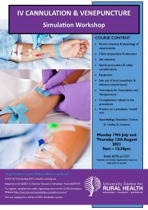 IV Cannulation and Venepuncture Simulation Workshop @ Nyumbalihgu Simulation Centre | Lismore | New South Wales | Australia