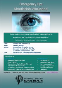 Emergency Eye Simulation Workshop @ Nyumbalihgu Simulation Centre