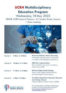 UCRH Multidisciplinary Education Program @ University Centre for Rural Health (UCRH)