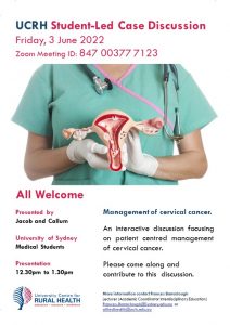 UCRH Student-Led Case Discussion @ University Centre for Rural Health