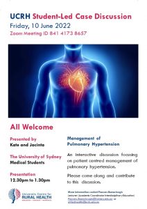 UCRH Student-Led Case Discussion @ University Centre for Rural Health