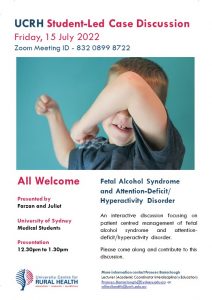 UCRH Student-Led Case Discussion @ University Centre for Rural Health