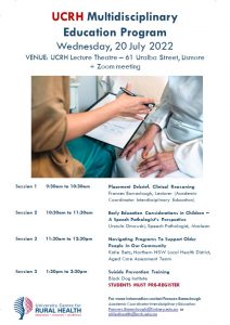 UCRH Multidisciplinary Education Program @ University Centre for Rural Health