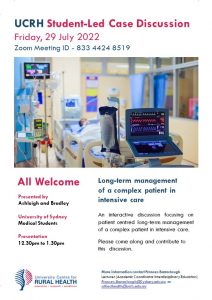 UCRH Student-Led Case Discussion @ University Centre for Rural Health