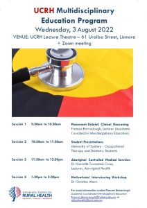 UCRH Multidisciplinary Education Program @ University Centre for Rural Health