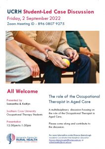 UCRH Student-Led Case Discussion @ University Centre for Rural Health