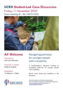 UCRH Student-Led Case Discussion @ University Centre for Rural Health