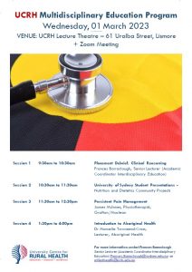 UCRH Multidisciplinary Education Program @ University Centre for Rural Health