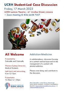 UCRH Student-Led Case Discussion @ University Centre for Rural Health