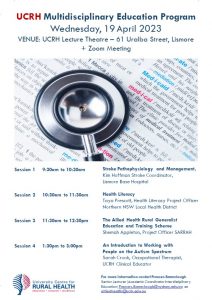 UCRH Multidisciplinary Education Program @ University Centre for Rural Health