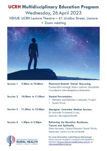 UCRH Multidisciplinary Education Program @ University Centre for Rural Health