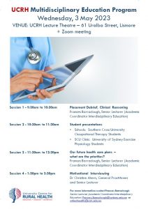 UCRH Multidisciplinary Education Program @ University Centre for Rural Health