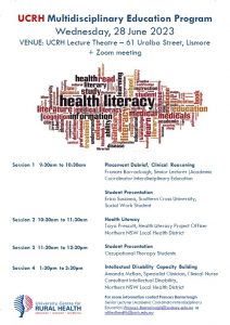 UCRH Multidisciplinary Education Program @ University Centre for Rural Health