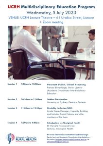 UCRH Multidisciplinary Education Program @ University Centre for Rural Health