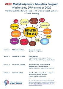 Multidisciplinary Education Program @ University Centre for Rural Health