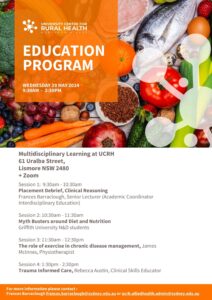 UCRH Multidisciplinary Education Program on Wednesday 29 May 2024 @ UCRH Lecture Theatre