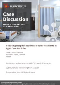 Student Led Case Discussion on Friday 14 February 2025 @ UCRH Lecture Theatre