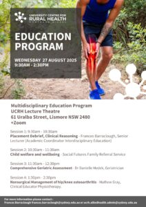 UCRH Multidisciplinary Education Program on Wednesday 27 August 2025 @ UCRH Lecture Theatre