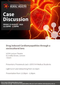 Student Led Case Discussion next Friday 22 August 2025 @ UCRH Lecture Theatre
