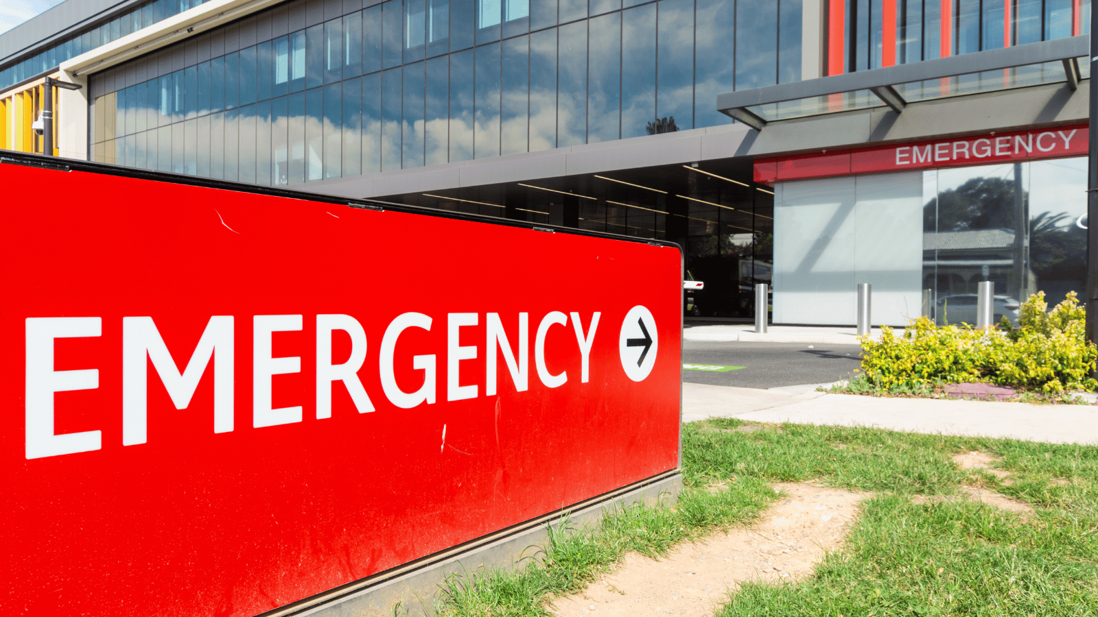 Entrance to Emergency department in regional Australia