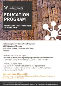 UCRH Multidisciplinary Education Program on Wednesday 29 October 2025 @ UCRH Lecture Theatre