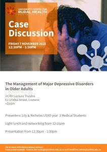 Student Led Case Discussion next Friday 7 November 2025 @ UCRH Lecture Theatre