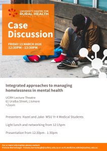 Student Led Case Discussion Friday 13 March 2026 @ UCRH Lecture Theatre