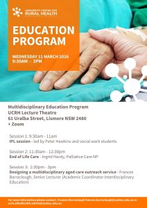 UCRH Multidisciplinary Education Program on Wednesday 11 March 2026 @ UCRH Lecture Theatre