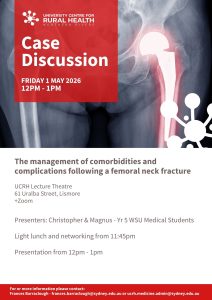 UCRH Student Led Case Discussion Friday 1 May 2026 @ UCRH Lecture Theatre