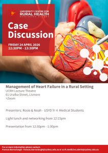 UCRH Student Led Case Discussion Friday 24 April 2026 @ UCRH Lecture Theatre