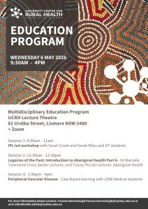 Frances Barraclough <frances.barraclough@sydney.edu.au> @ UCRH Lecture Theatre